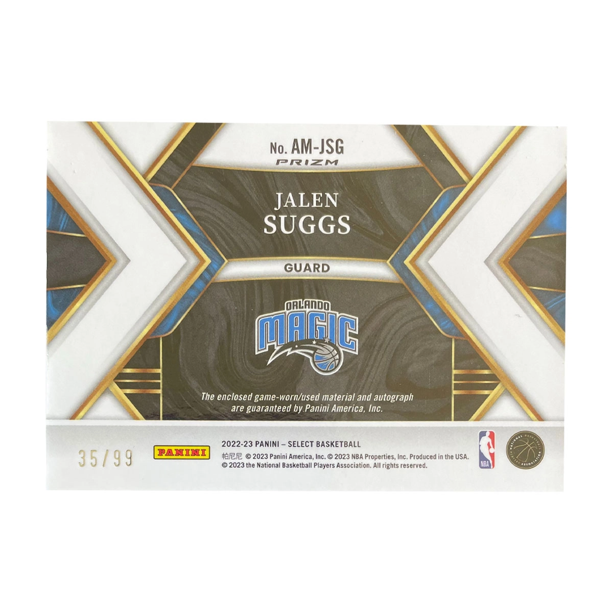 PANINI 2022-23 Select Purple 3599