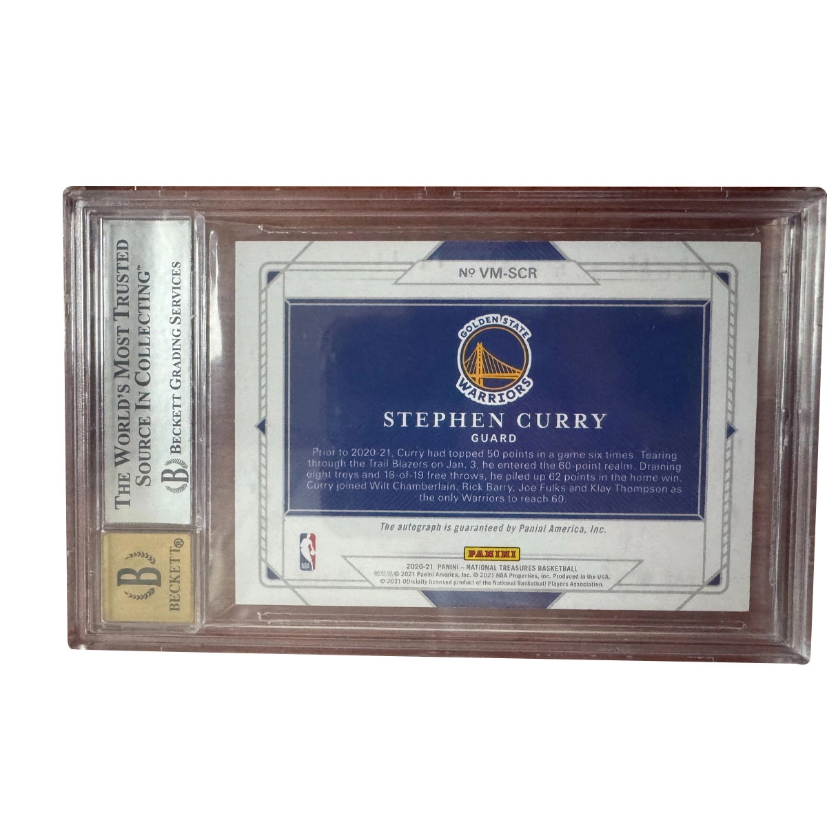 PANINI 2020-21National Treasures 25 62BGS8.510