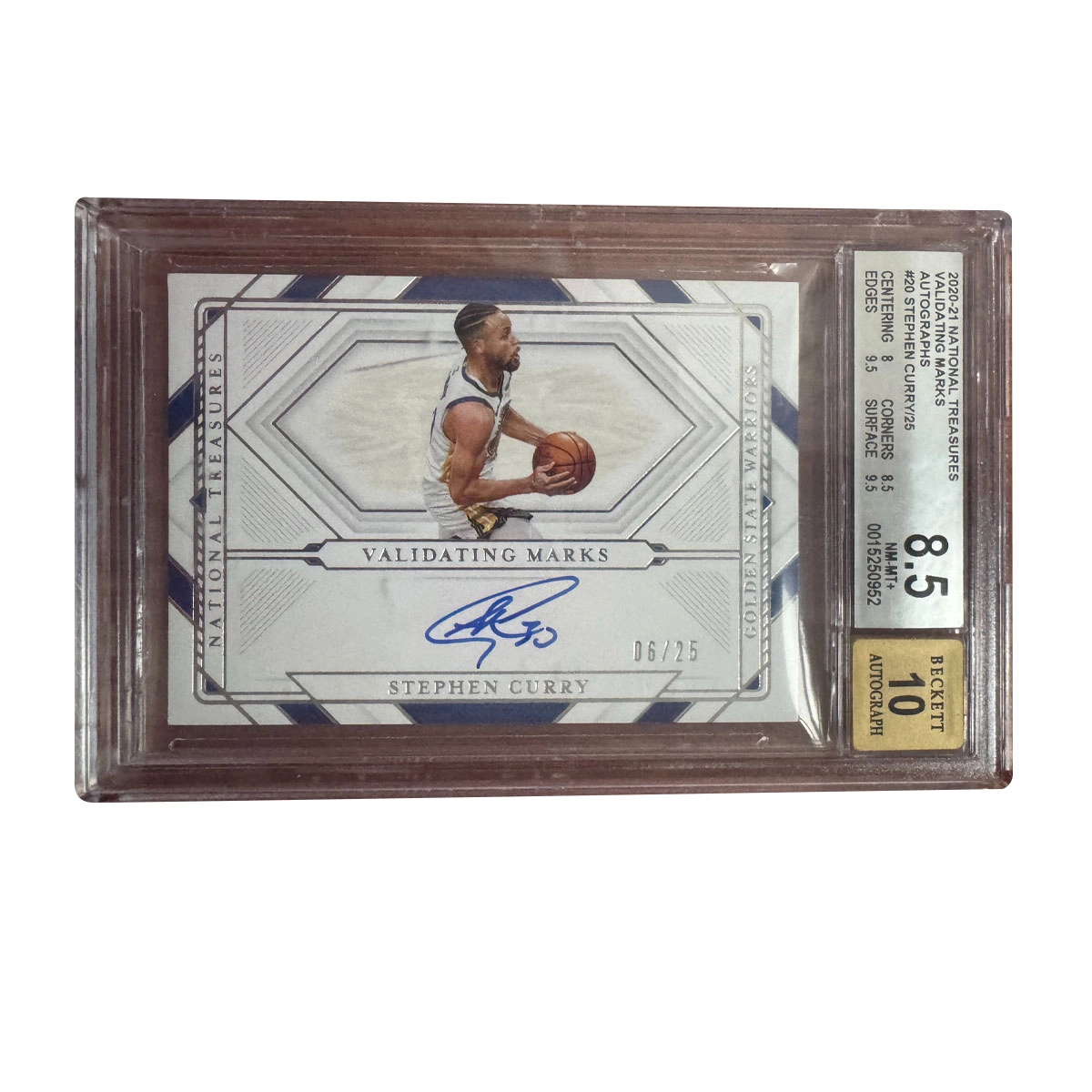 PANINI 2020-21National Treasures 25 62BGS8.510