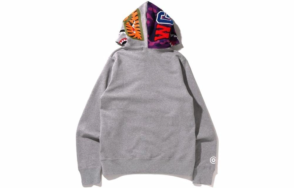 A BATHING APE SS22 Color Camo Shark Full Zip Hoodie