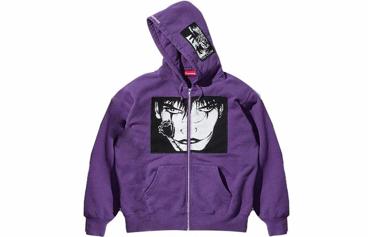 Supreme Week 4 x The Crow Zip Up Hooded Sweatshirt