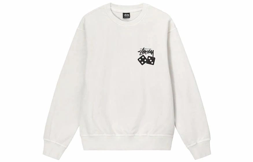 Stussy Dice Pigment Dyed Crew Logo