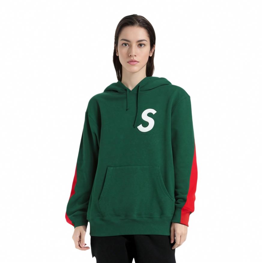 Supreme Week 5 S Logo Split Hooded Sweatshirt