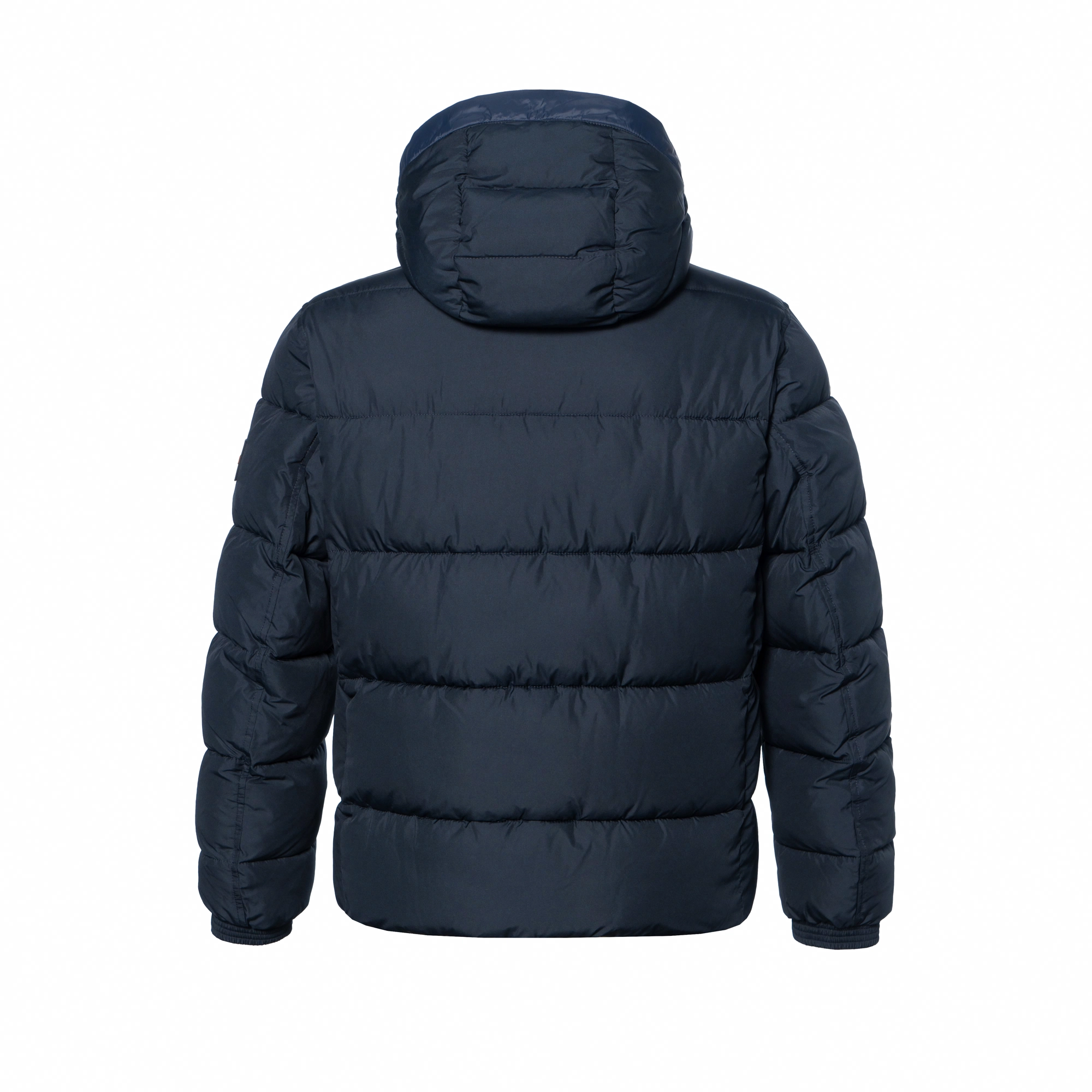 HUGO BOSS Water-Repellent Hooded Puffer Jacket With Logo Badge