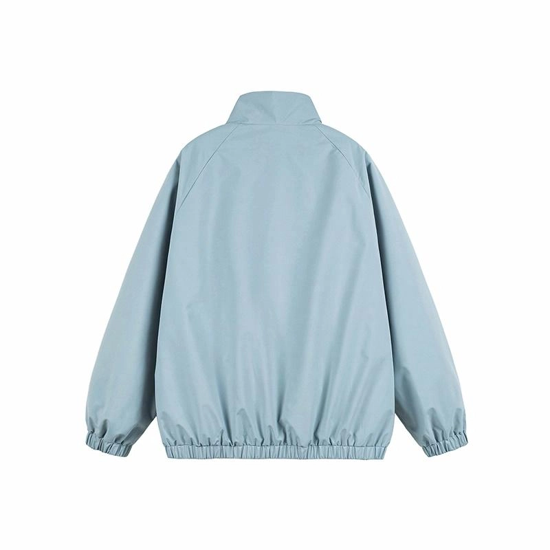 红蜻蜓 美式潮牌高街三条杠条纹宽松飞行服印花潮牌教练夹克外套 男女同款