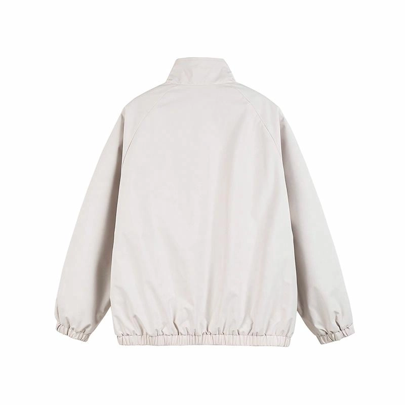 红蜻蜓 美式潮牌高街三条杠条纹宽松飞行服印花潮牌教练夹克外套 男女同款