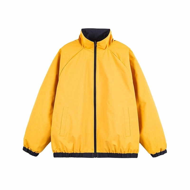 红蜻蜓 美式潮牌高街三条杠条纹宽松飞行服印花潮牌教练夹克外套 男女同款