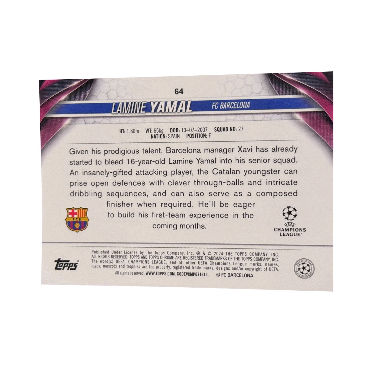 Topps Chrome RC 150