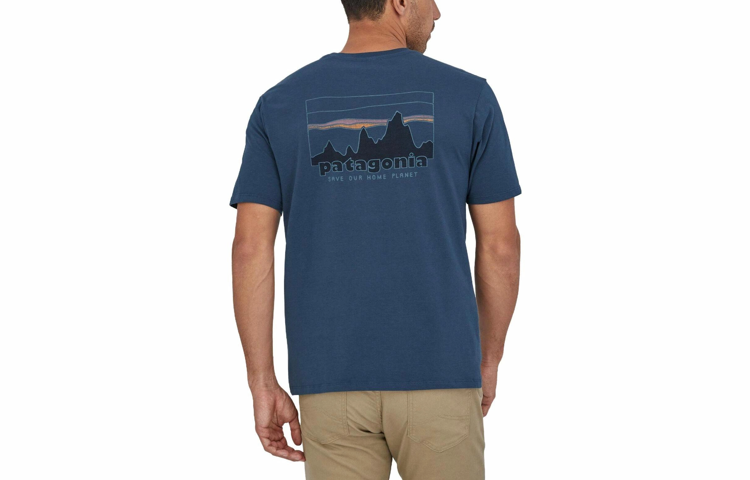 patagonia Men's '73 Skyline Organic T-Shirt LogoT