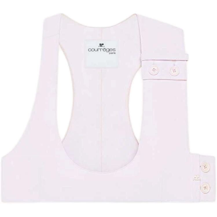 COURREGES SS25 SATIN BRA Salt Pink