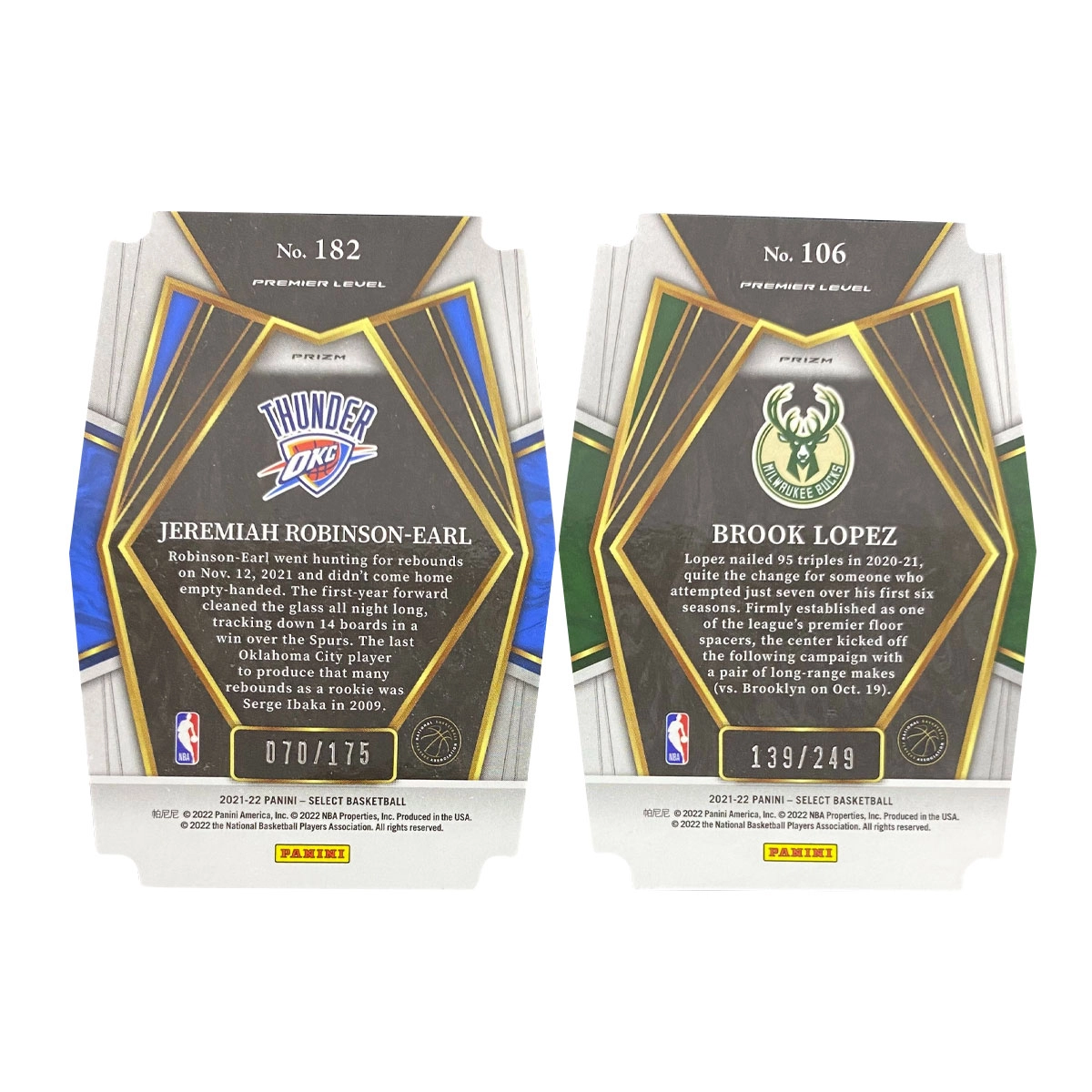 PANINI 2021-22 SELECT 175 249