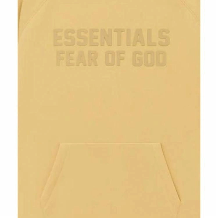 Fear of God Essentials SS23 Essentials Hoodie Light Tuscan Logo