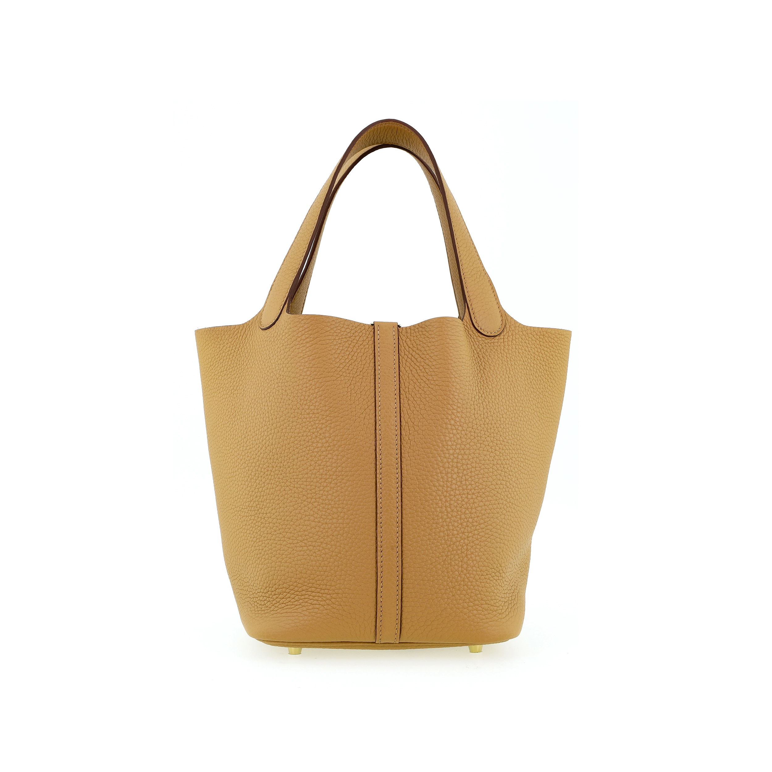 HERMES Picotin Lock 22Taurillon Clemence 4B Biscuit
