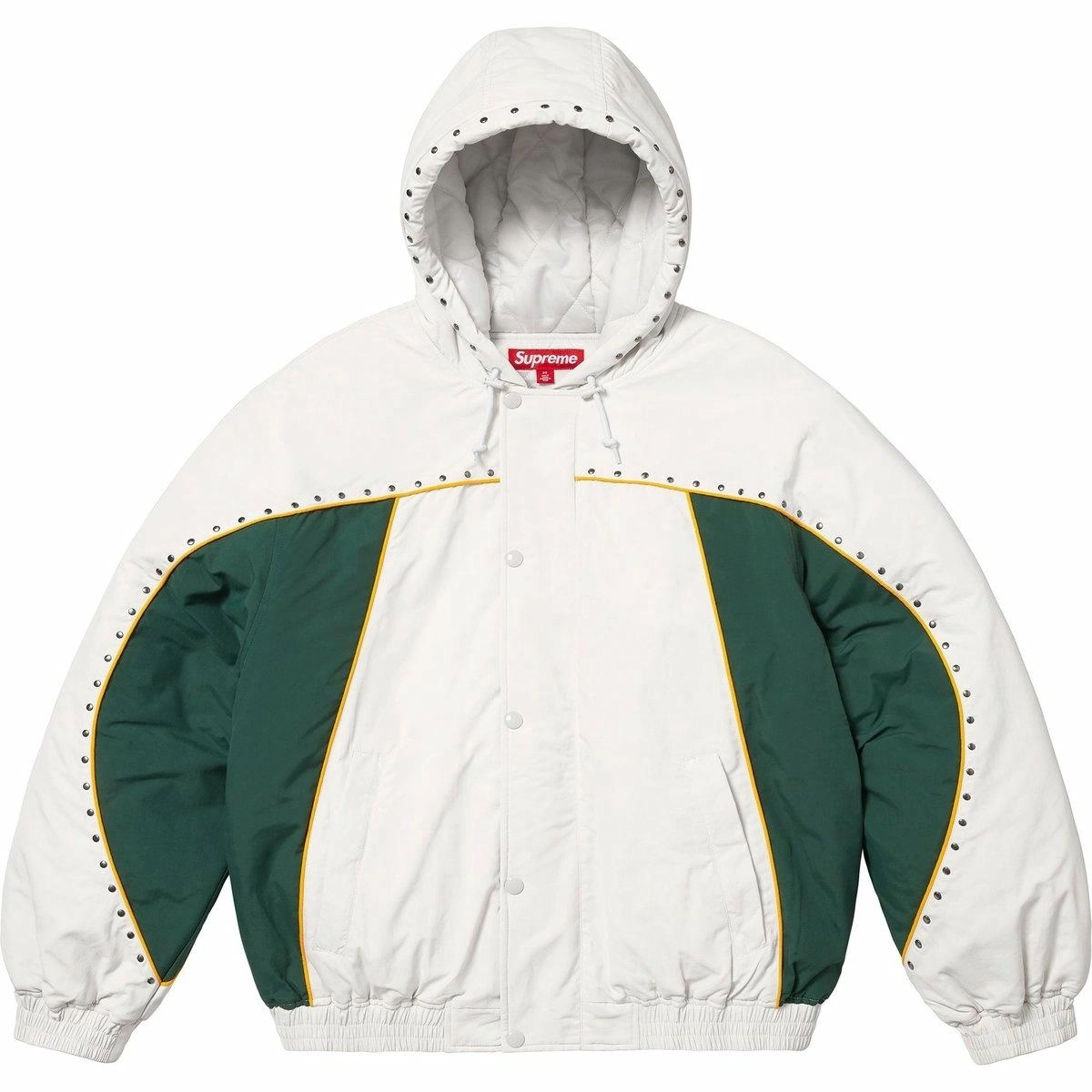 Supreme SS25 Studded Stadium Jacket logo