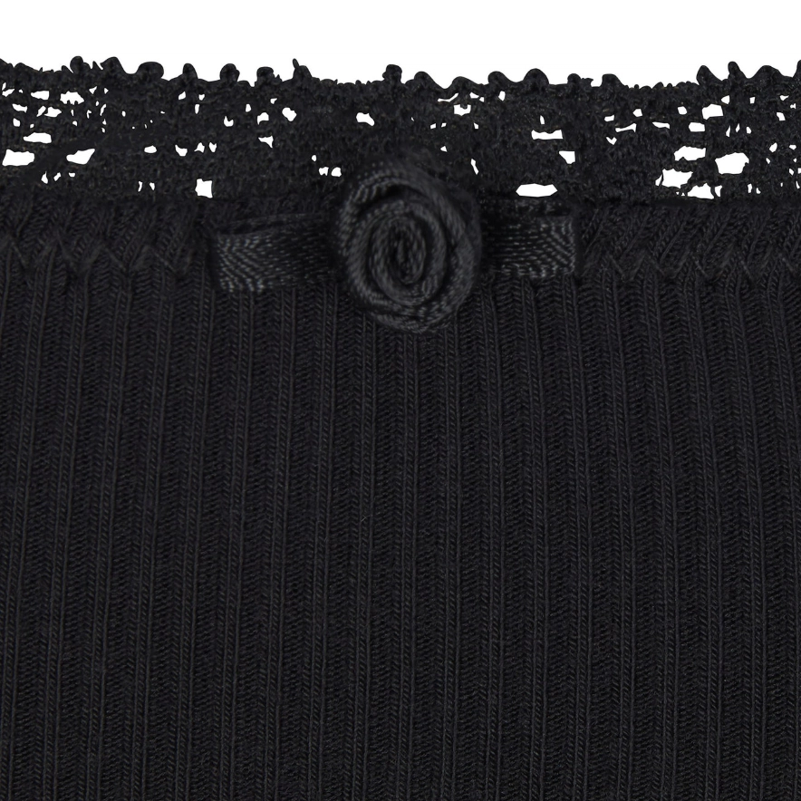 SKIMS SOFT LOUNGE LACE SCOOP NECK DRESS ONYX