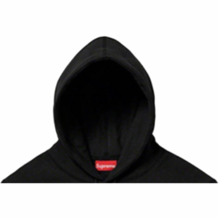 Supreme SS19 Chenille Hooded Sweatshirt Black Logo