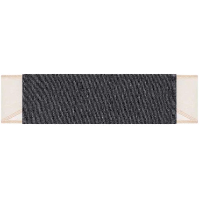 COURREGES SS25 ILLUSION DENIM BRA Dark Heather Grey Sand