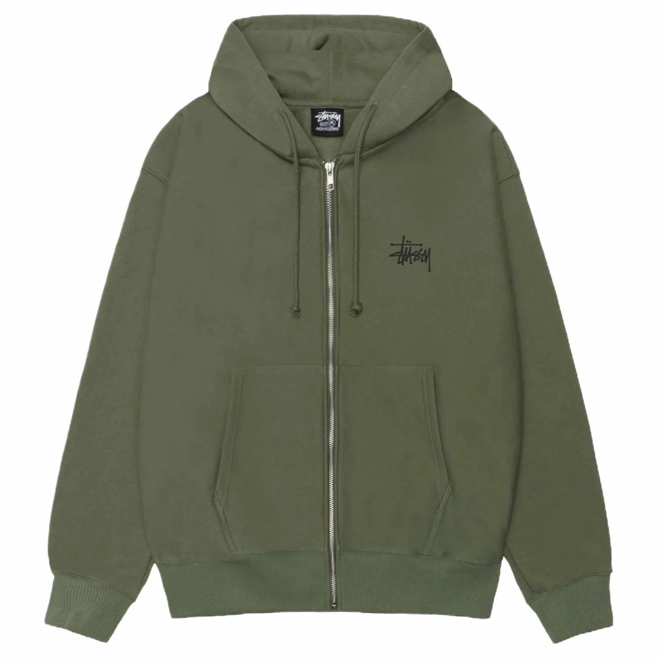 Stussy SS22 Basic Stussy Zip Hood Logo