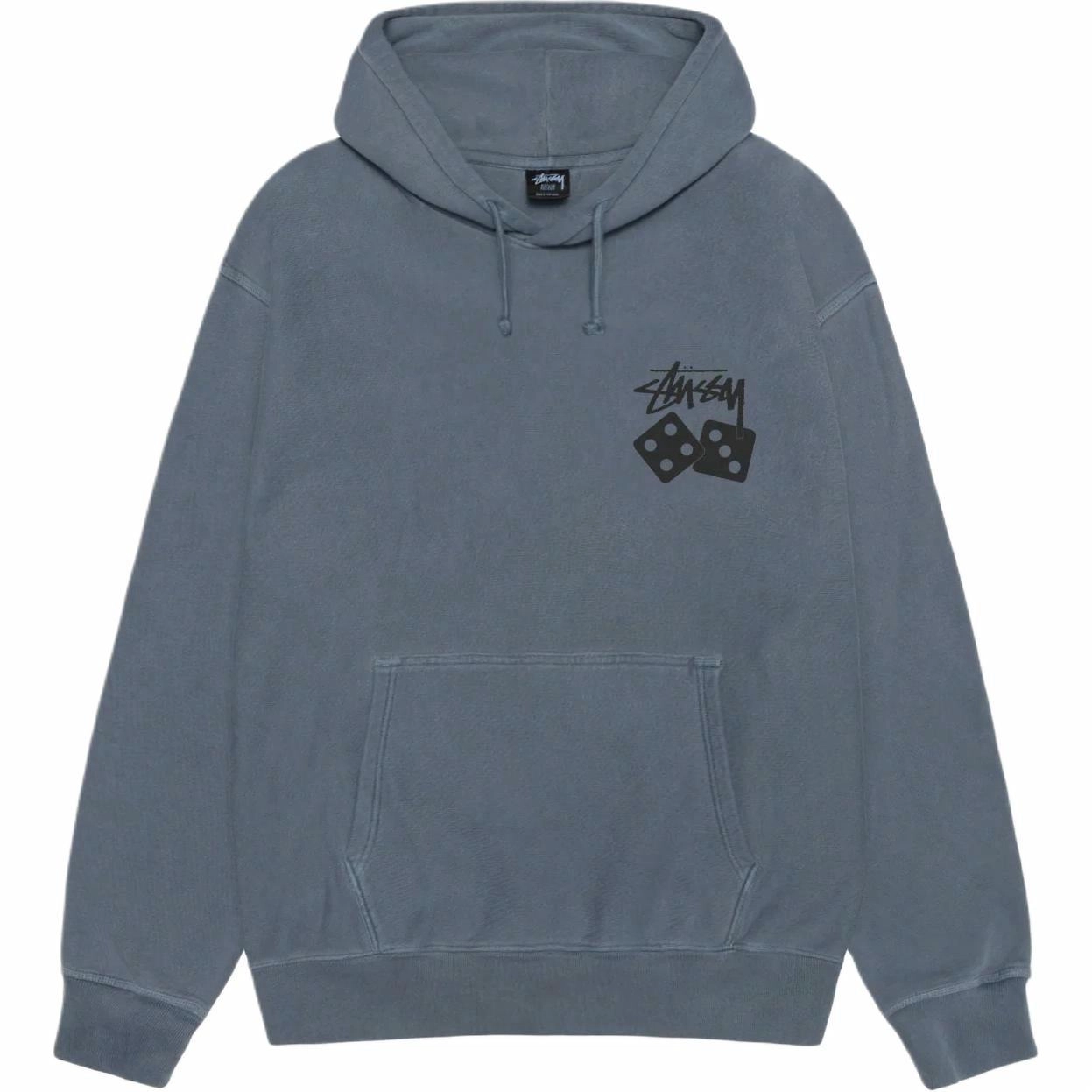 Stussy SS25 DICE HOODIE PIGMENT DYED