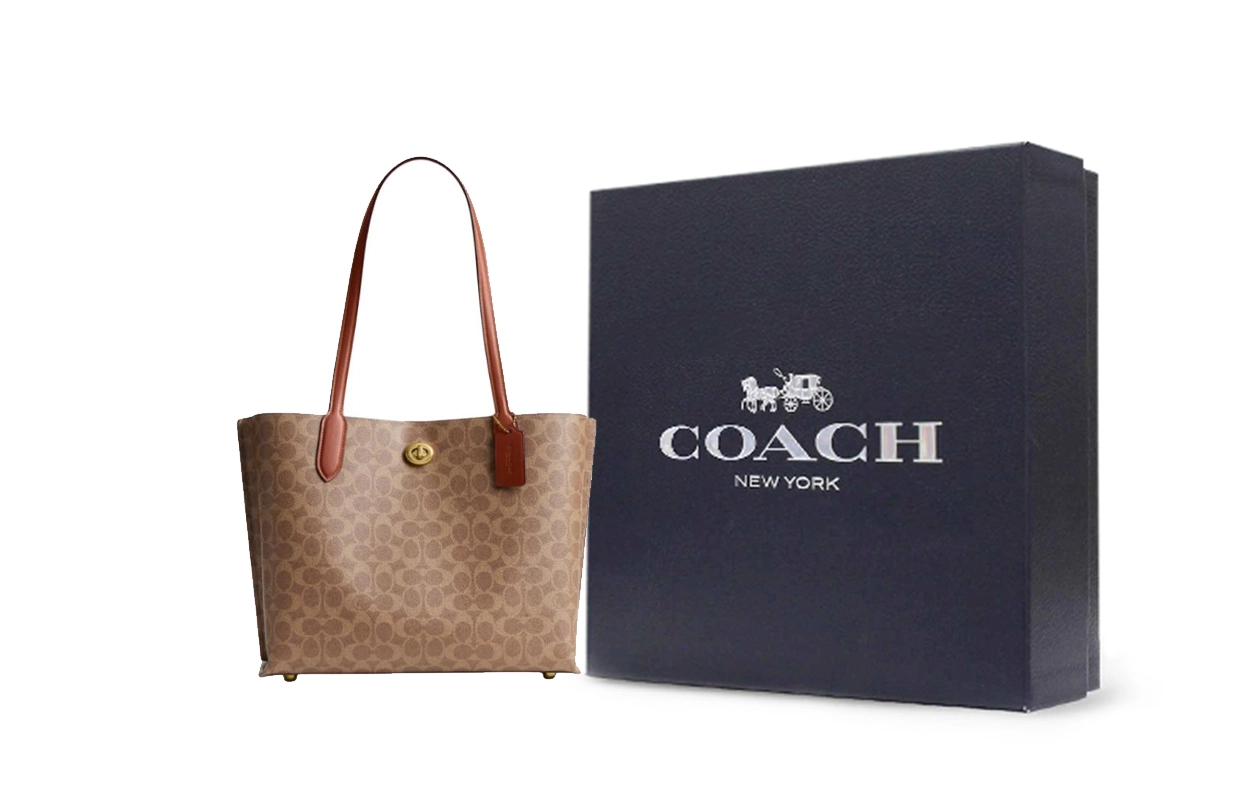 COACH Willow 34 Logo Tote