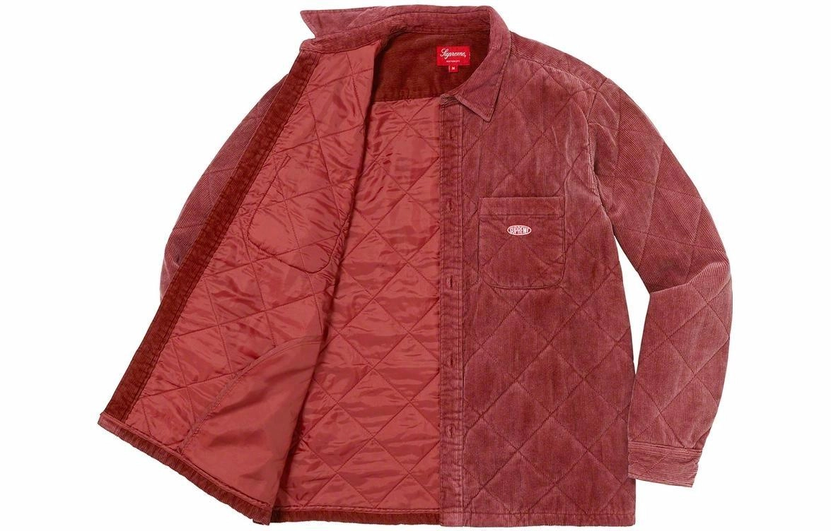 Supreme FW22 Week 11 Quilted Corduroy Shirt