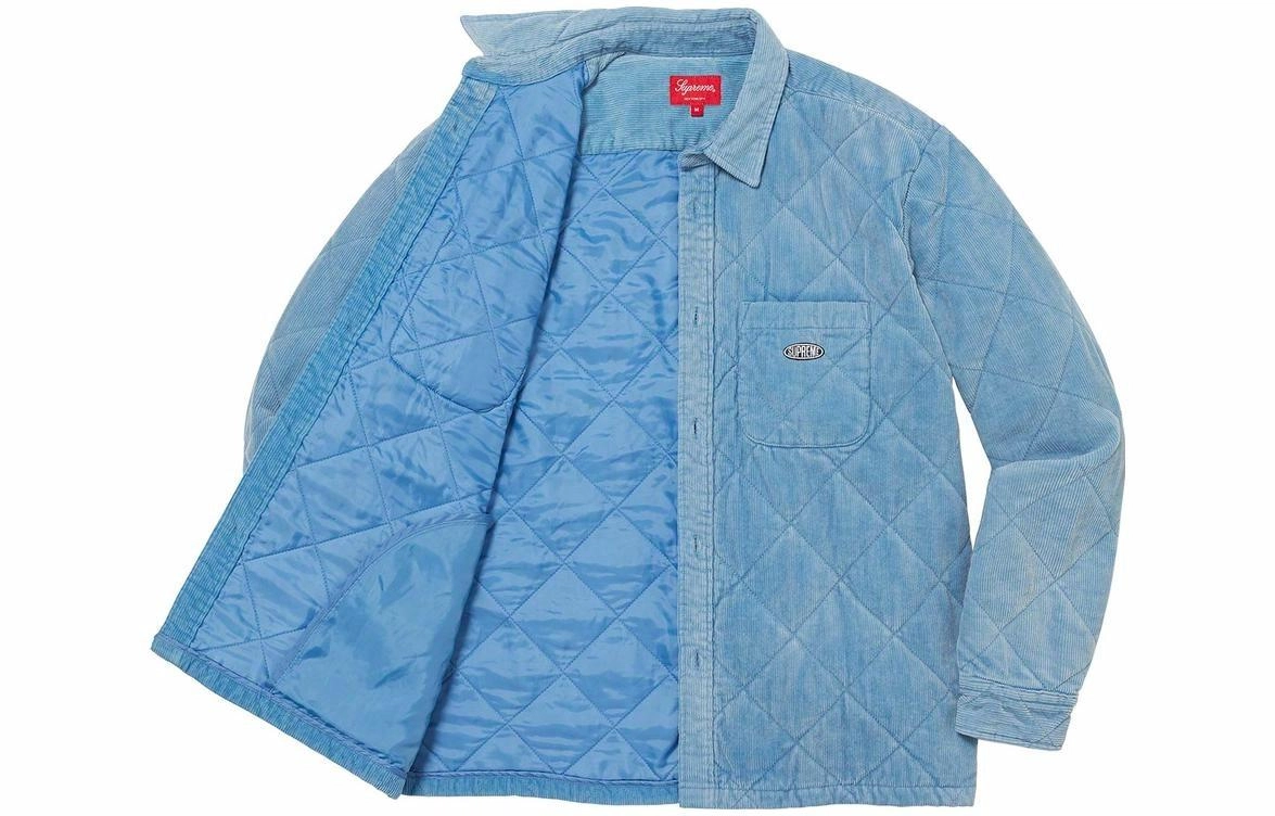 Supreme FW22 Week 11 Quilted Corduroy Shirt