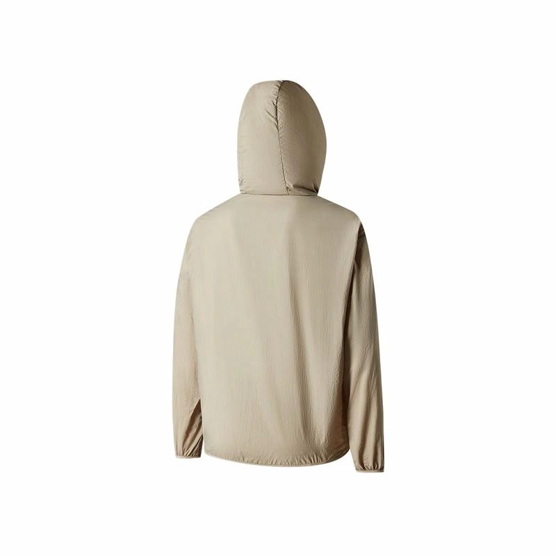 匹克 防晒系列 运动休闲简约纯色连帽防晒服 男女同款 米棕
