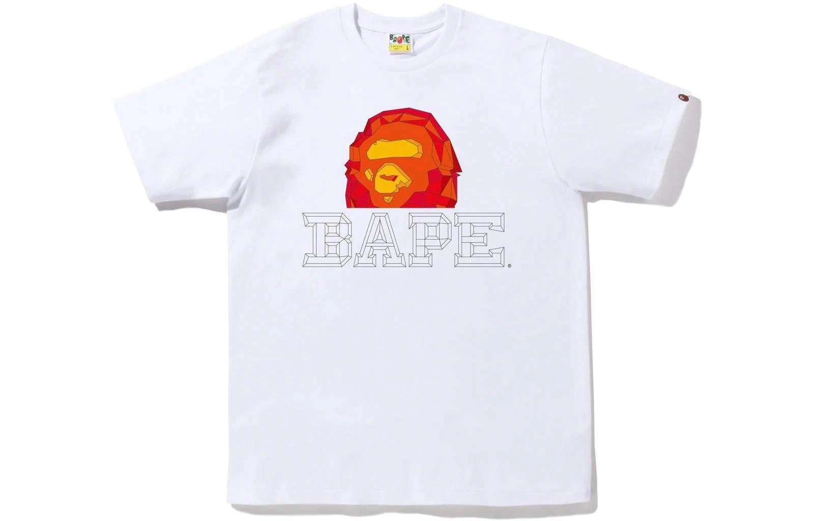 A BATHING APE Bape Polygon Ape Head Tee LogoT