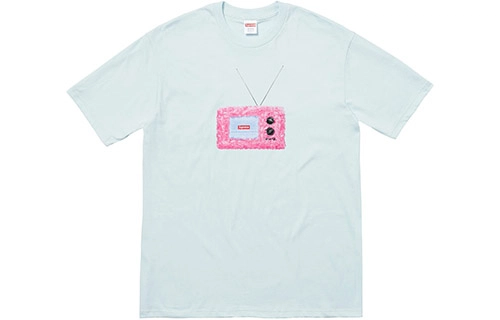 Supreme SS18 TV Tee Pale Blue T