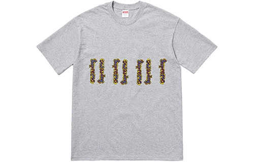 Supreme SS18 Gonz Logo Tee Heather Grey LogoT