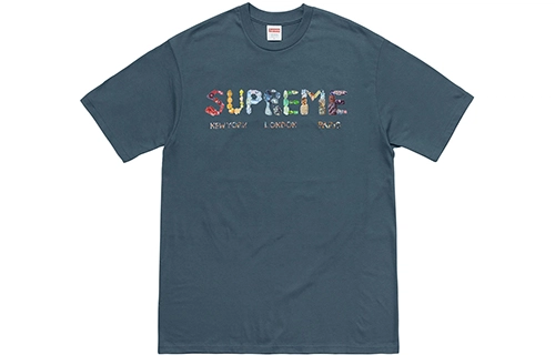 Supreme SS18 Rocks Tee Dark Slate T