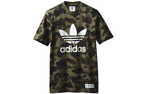 Bape x adidas originals adicolor Tee Olive Cargo LogoT