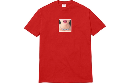 Supreme SS18 Necklace Tee Red T