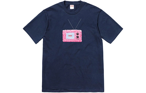 Supreme SS18 TV Tee Navy T