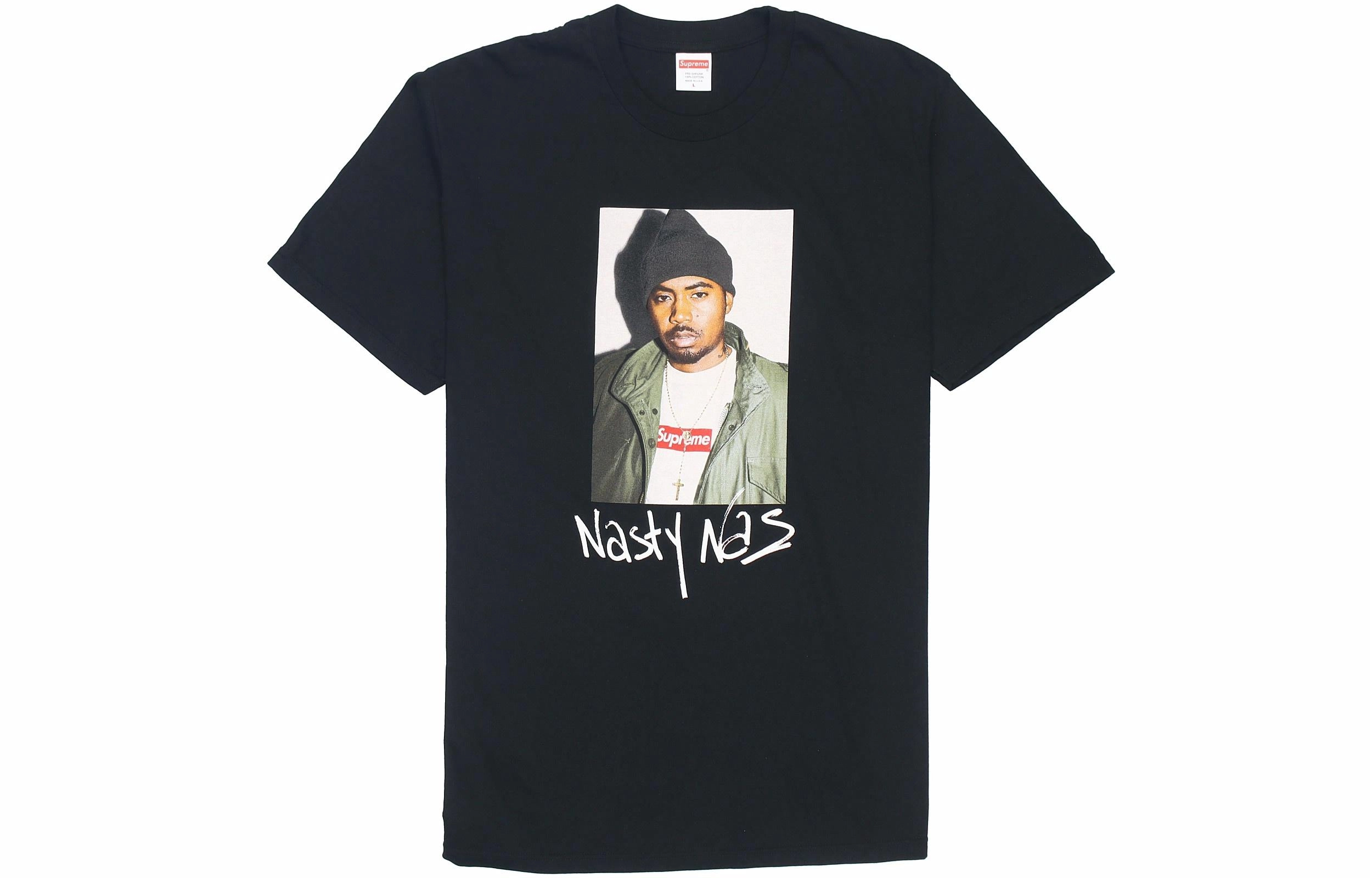 Supreme FW17 Nas Tee Black T