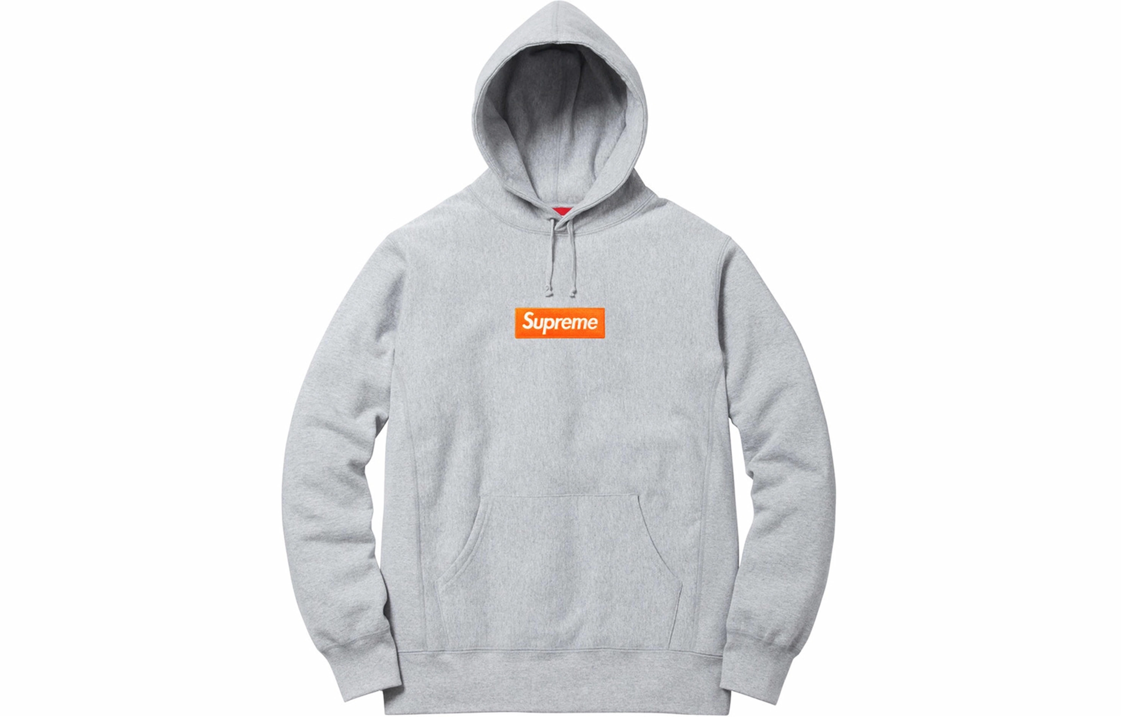 Supreme FW17 Box Logo Hooded Sweatshirt Heather Grey Bogo