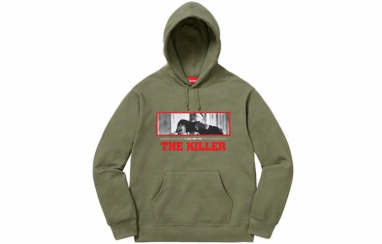 Supreme FW18 The Killer Hooded Sweatshirt Light Olive