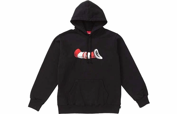 Supreme FW18 Cat in the Hat Hooded Sweatshirt Black