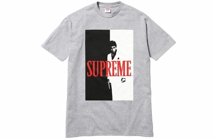 Supreme FW17 x Scarface Split Tee Heather Grey T