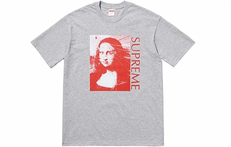 Supreme SS18 Mona Lisa Tee Heather Grey T