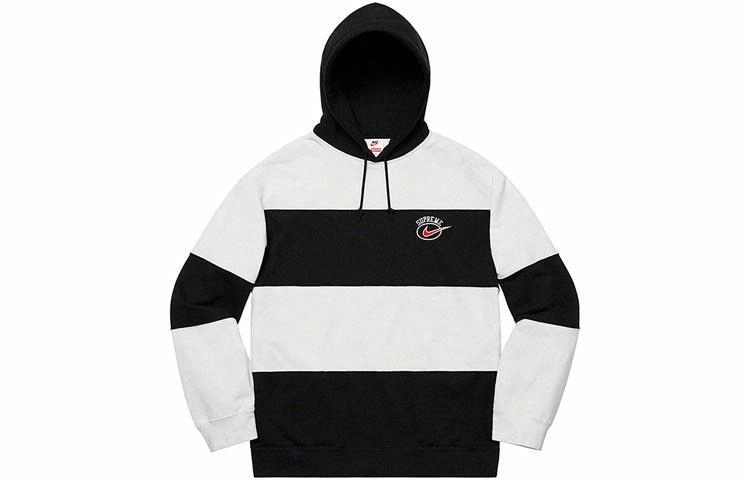 Supreme x Nike SS19 Stripe Hooded Sweatshirt