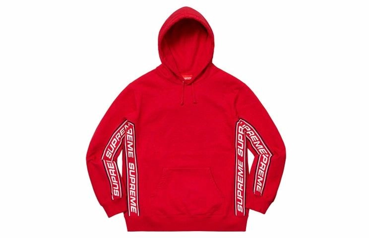 Supreme FW19 Week 3 Text Rib Hooded Sweatshirt logo