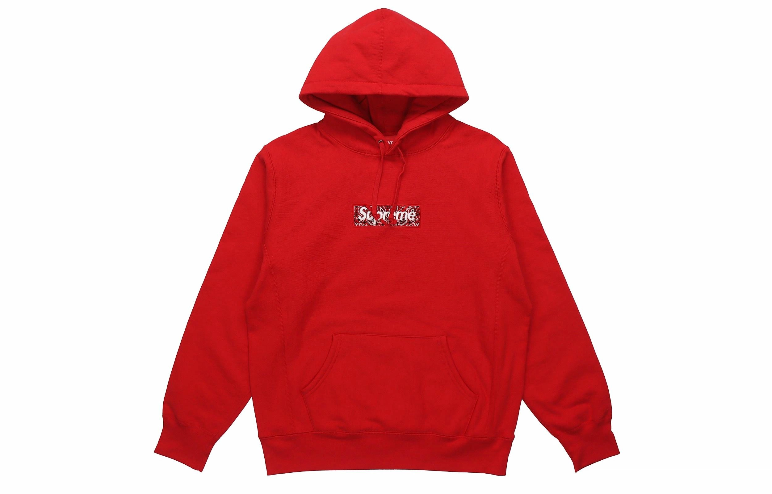 Supreme FW19 Week 16 Bandana Box Logo Hooded Sweatshirt