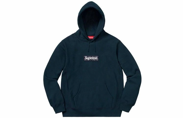 Supreme FW19 Week 16 Bandana Box Logo Hooded Sweatshirt