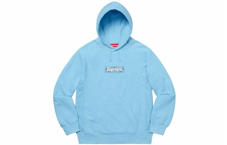 Supreme FW19 Week 16 Bandana Box Logo Hooded Sweatshirt