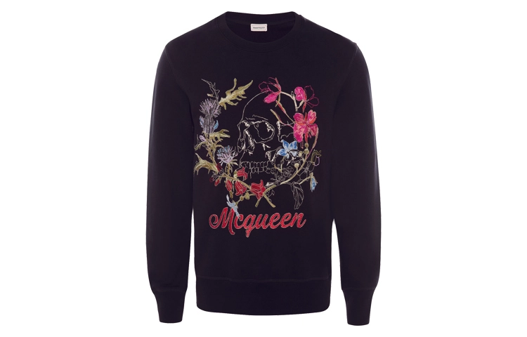 Alexander McQueen Deconstructed Floral Skull