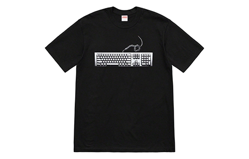 Supreme SS19 Keyboard Tee Black T