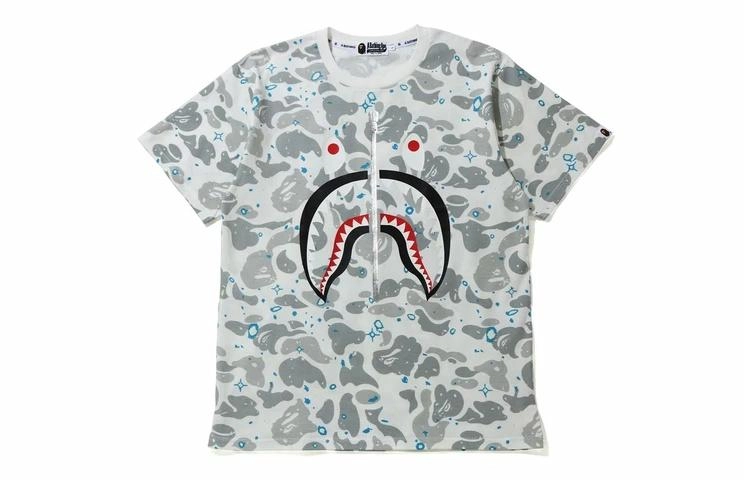 A BATHING APE Bape BAPE SS20 Space Camo Shark Tee T