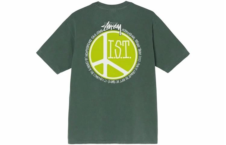 Stussy Peace Dot Pigment Dyed Tee LogoT
