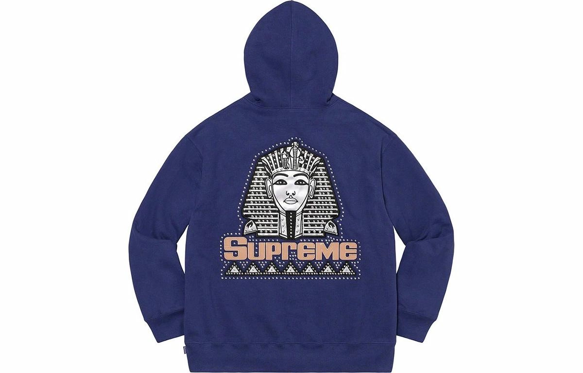 Supreme FW20 Week 1 Pharaoh Studded Hooded Sweatshirt